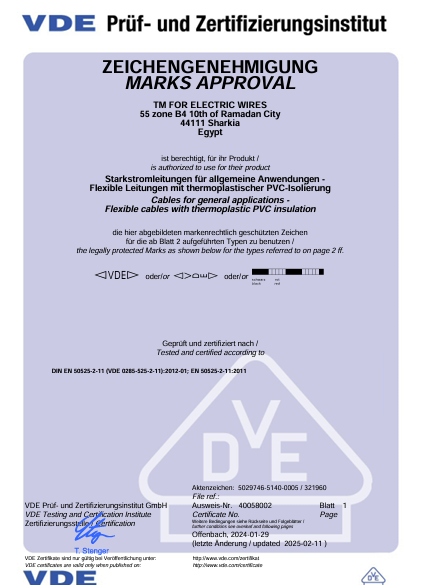 Approved place of manufacture certificate